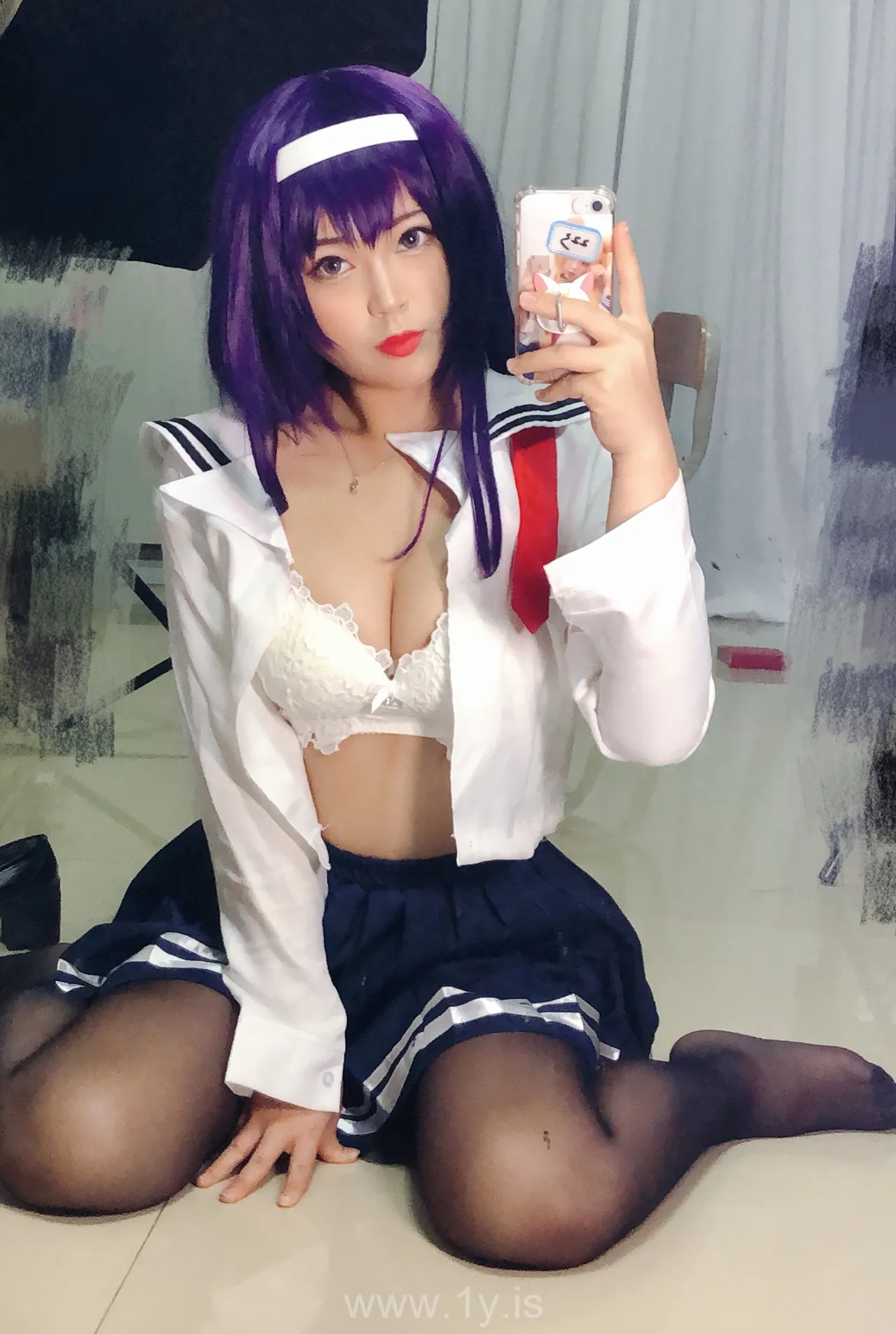 Coser@白烨 NO.020 学姐校服自拍